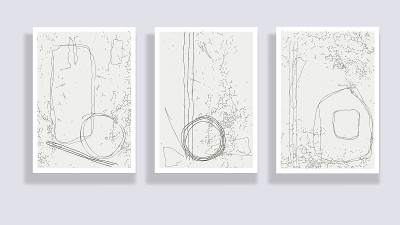 抽象的手绘作品