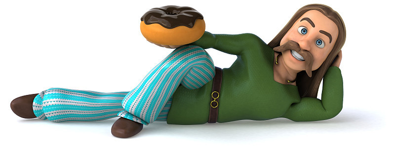 有趣的高卢- 3D插图