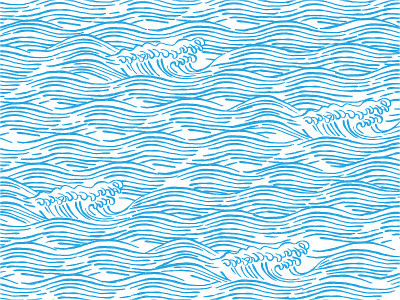 海浪日本风格插图