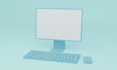 桌面PC 3DCG插图图像