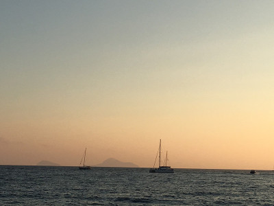 爱琴海上的日落