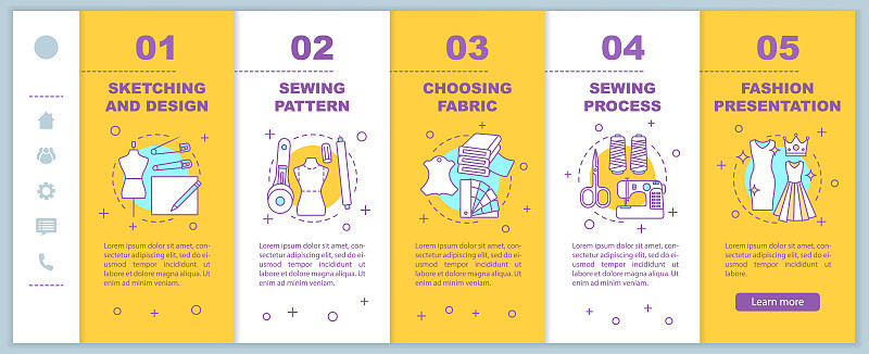 Fashion industry web page