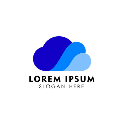 云符号设计模板矢量图标