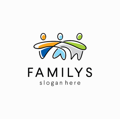 社区人组设计社会图标模板矢量插图。团队连接设计概念家庭