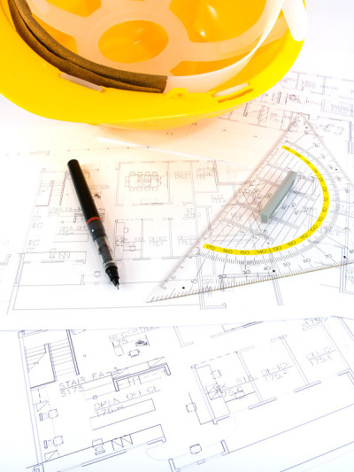 建筑项目与建筑师图纸和保护工具