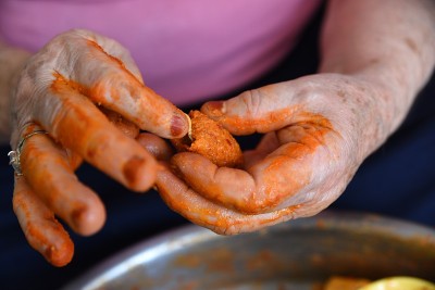 阿拉伯肉开胃菜kibbeh
