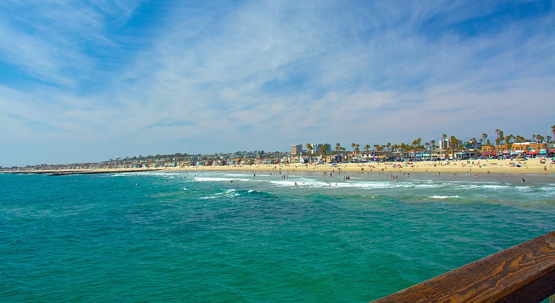 美丽的新港Beach-California