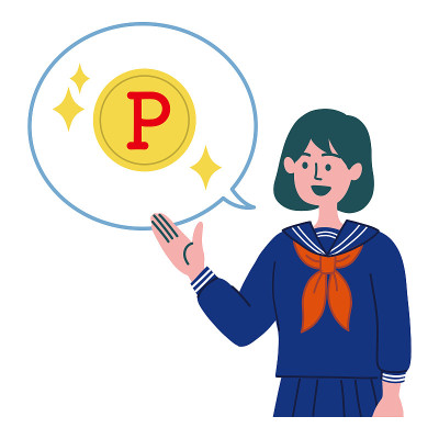 女学生手势点