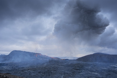 Grindavík，冰岛活火山火山口熔岩