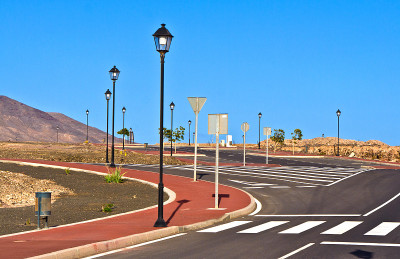 为开发区修建的新道路