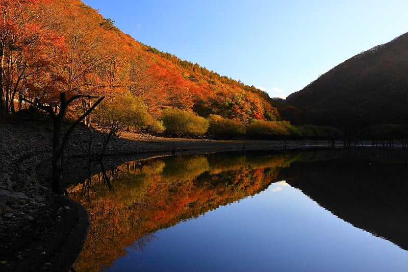 岩手县秋季峡谷