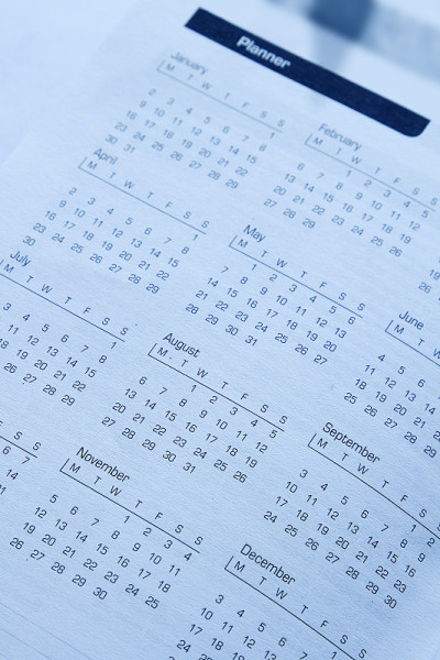 日历的页面