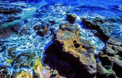 台湾北部海岸风光，野柳海岸线