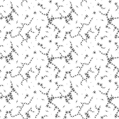Diffusion reaction vector seamless pattern. Black 