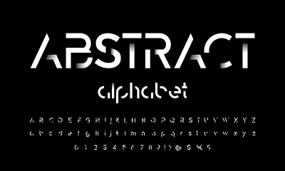 抽象的字体