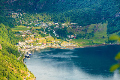 挪威盖兰格峡湾和盖兰格村