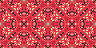Seamless pattern based on ornament paisley Bandana