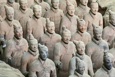 西安秦始皇陵兵马俑。联合国教科文组织世界遗产。