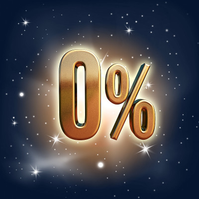 黄金0%标志