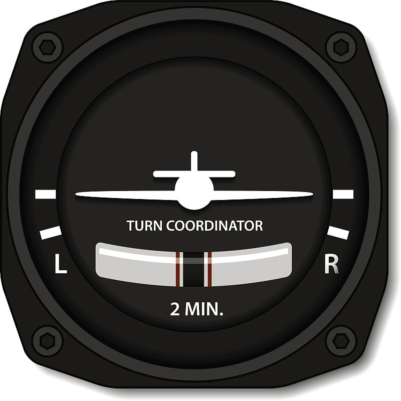 航空飞机转弯平衡指示器