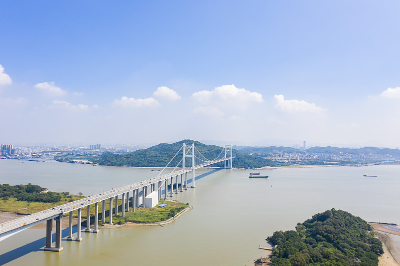 中国广东省南沙的虎门大桥风景