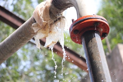 Water pumping at agriculture field