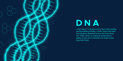科学模板，DNA分子背景
