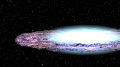 宽边帽星系在深空3d插图