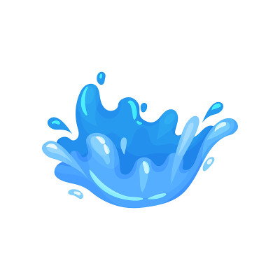 水花海洋，海洋和航海主题矢量插图