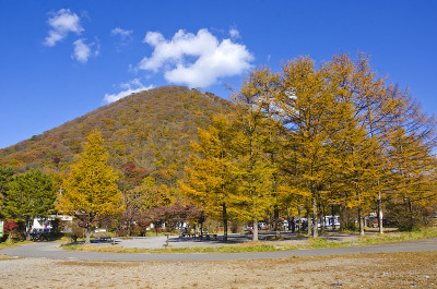 群马县秋日的哈鲁纳山