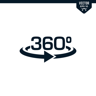 360度符号收集字形风格