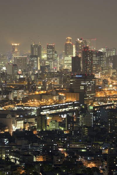 大阪北地区的夜景