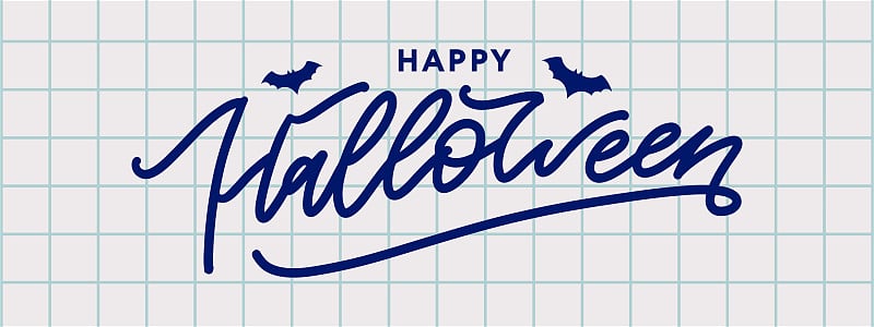 Happy Halloween Text Banner lettertering Holiday S