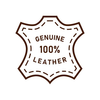 100%真皮矢量图标插图