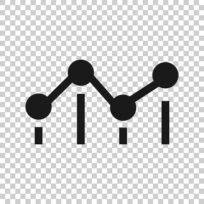 Benchmark measure icon in transparent style. Dashb