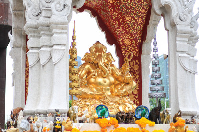 曼谷Ratchaprasong的皮卡内什或Ganesh神殿