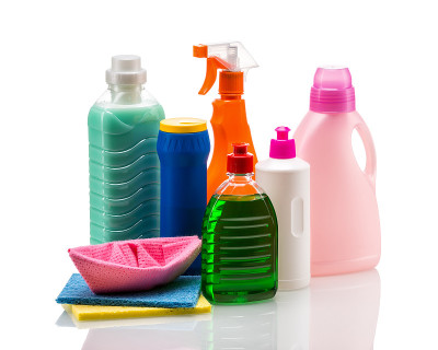 清洁产品塑料容器用于房屋清洁