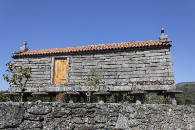 传统的加利西亚horreo。