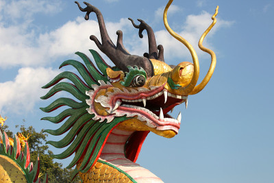 雕塑，建筑和佛教的象征，泰国