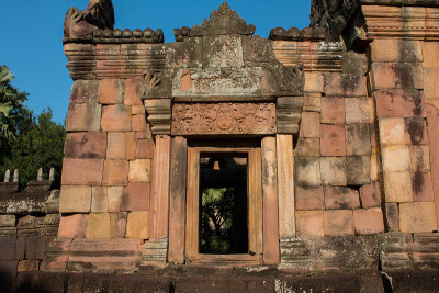 Prasat Muang Tam城堡的高棉寺庙纹理