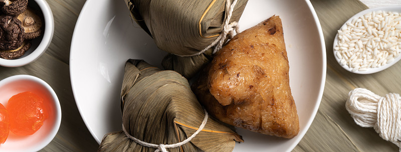 粽子端午节美味的传统粽子食品。