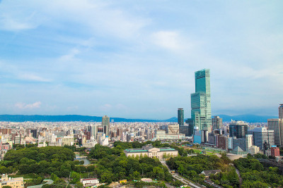 日本大阪城市景观