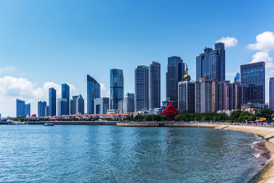 城市现代建筑景观天际线