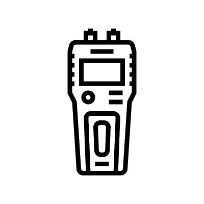 水分计木工数字设备线图标矢量插图