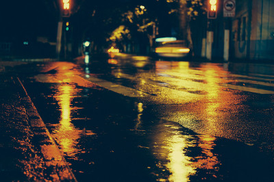 大城市的雨夜