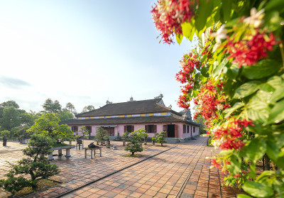 天目塔，顺化市，越南。