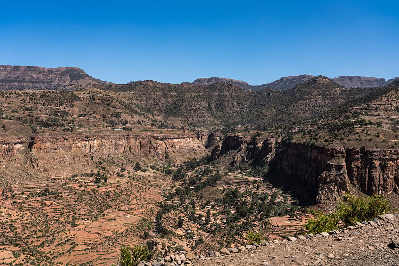 埃塞俄比亚北部Tigray Gheralta的景观。