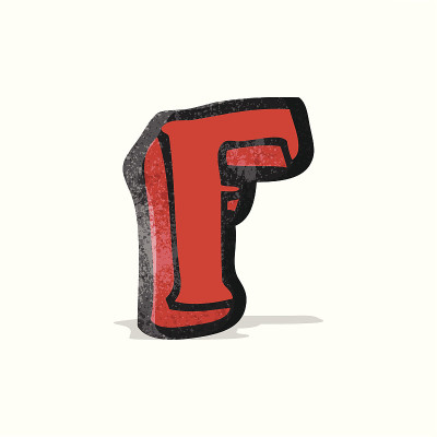 卡通字母f