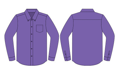紫色制服衬衫矢量模板