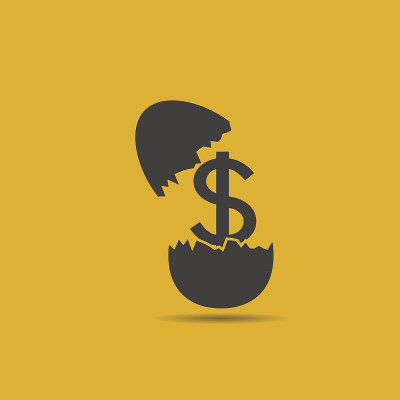 金钱，金融，支付，投资和商业图标向量。